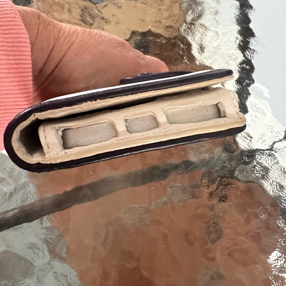 Coach White and Purple Wristlet/Wallet - Picture 9 of 9